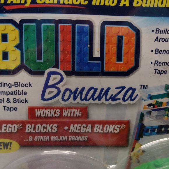 NWT! Build Bonanza Building Base Tape - Works with Lego & Mega Bloks! - Picture 3 of 5
